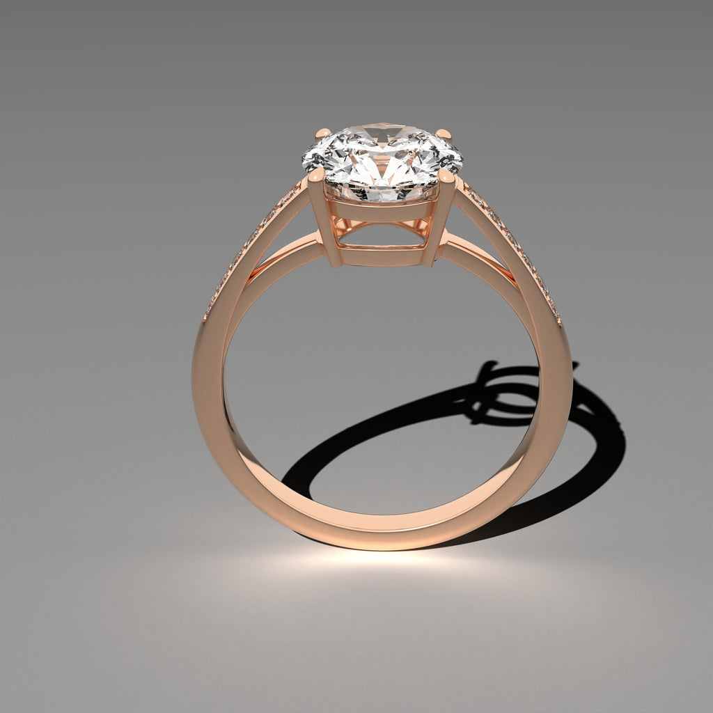 Classic Cathedral Ring - Round