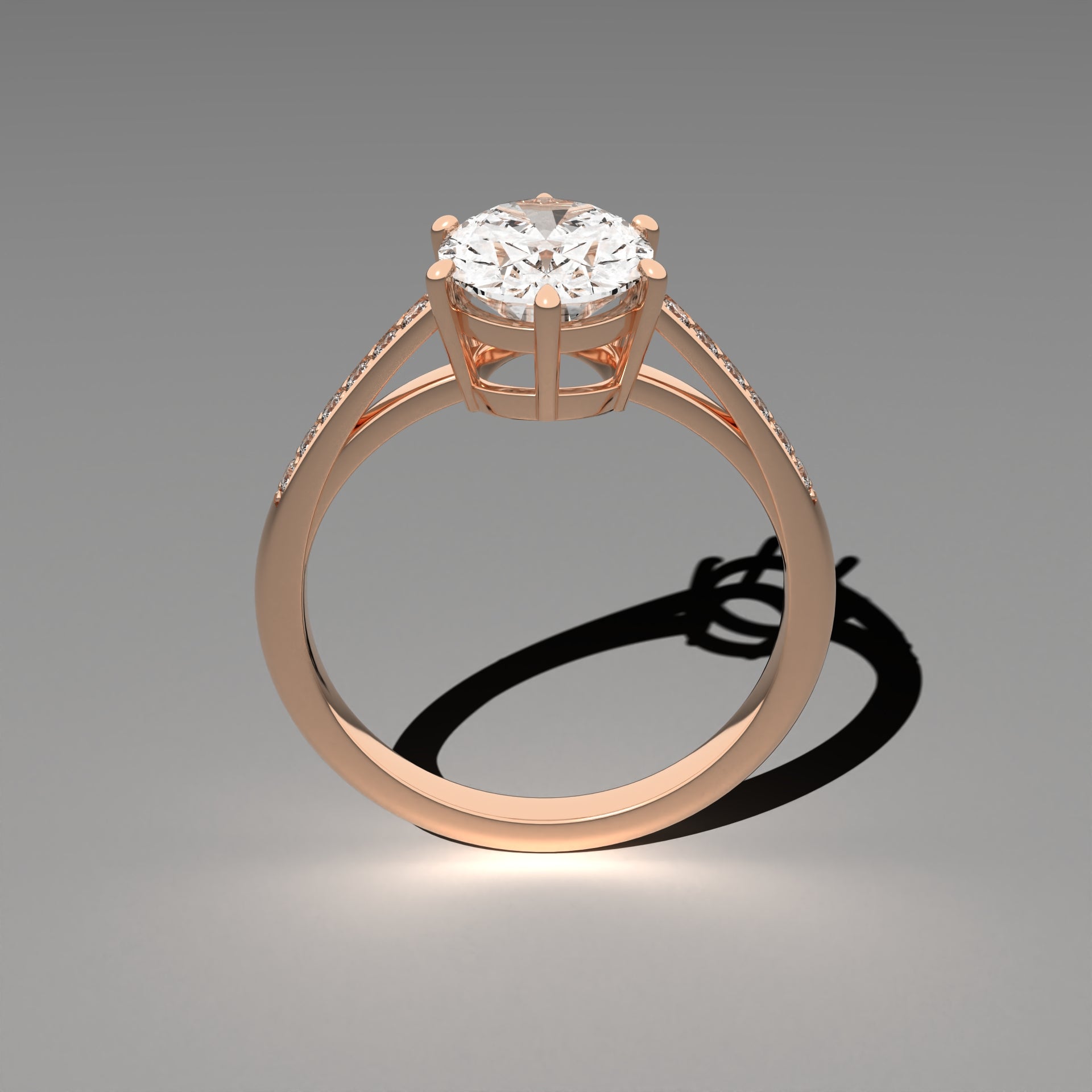 Classic Cathedral Ring - Oval