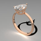 Classic Solitaire Ring - Pear