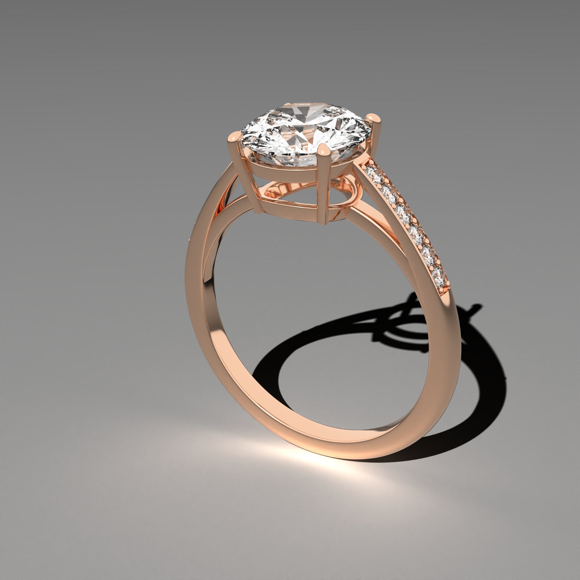 Classic Cathedral Ring - Round
