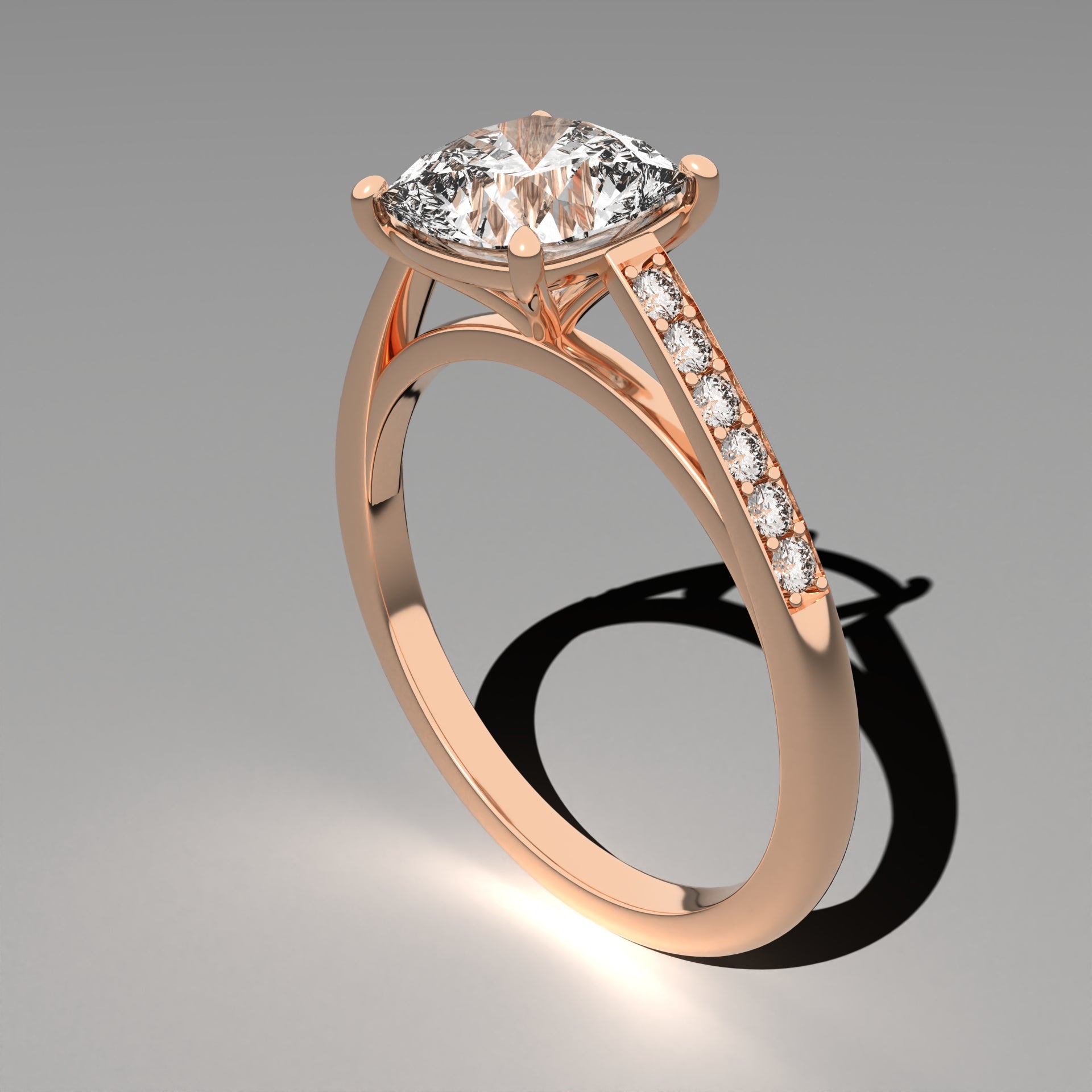 Minimal Cathedral Ring - Cushion