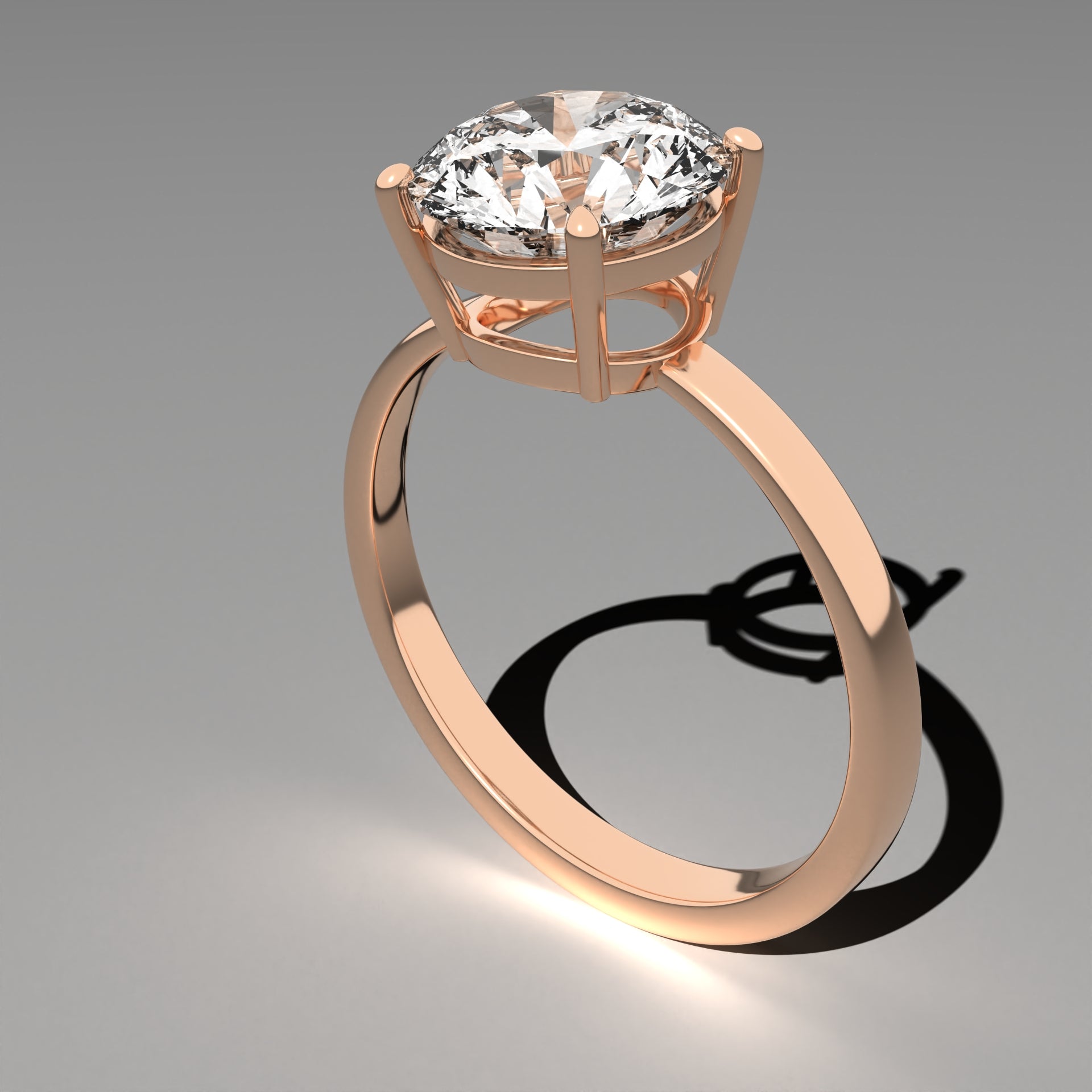 Classic Solitaire Ring - Round