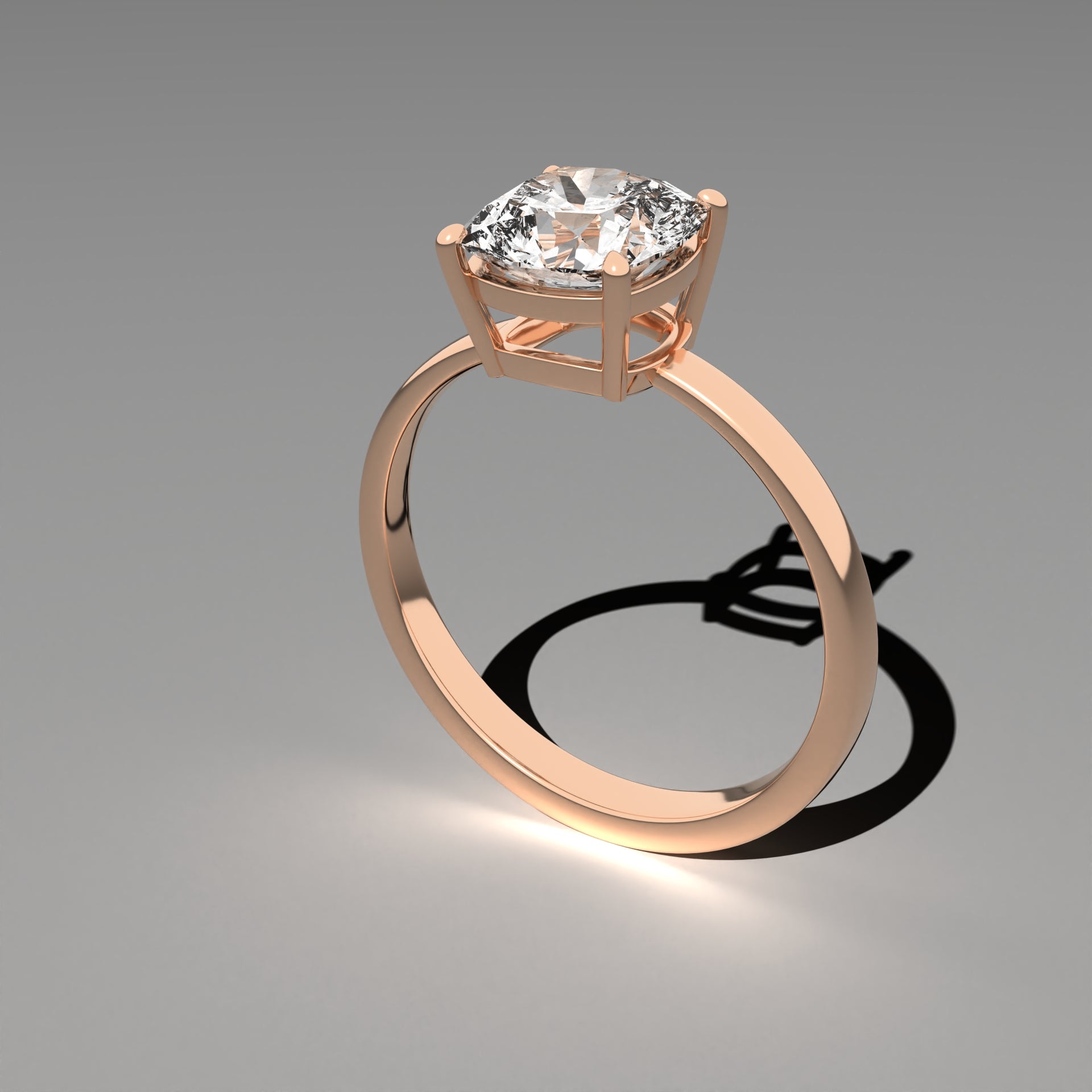 Classic Solitaire Ring - Cushion