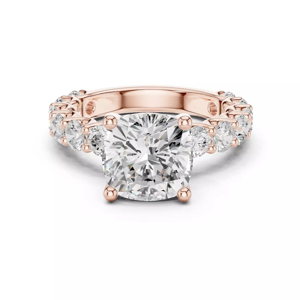 Eternity Solitaire Ring - Cushion