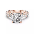Eternity Solitaire Ring - Cushion