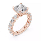 Eternity Solitaire Ring - Cushion
