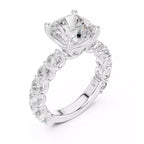Eternity Solitaire Ring - Cushion