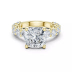 Eternity Solitaire Ring - Cushion