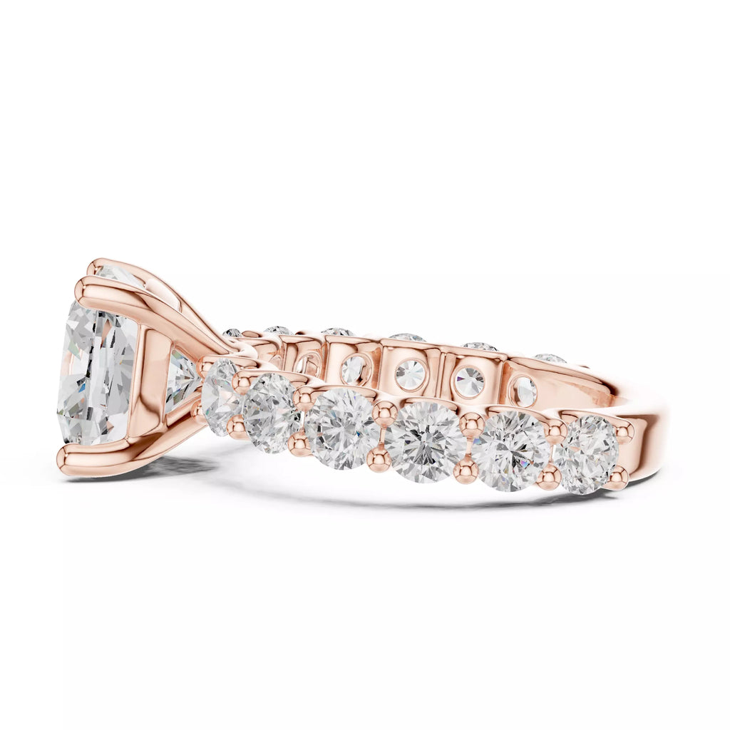 Eternity Solitaire Ring - Cushion