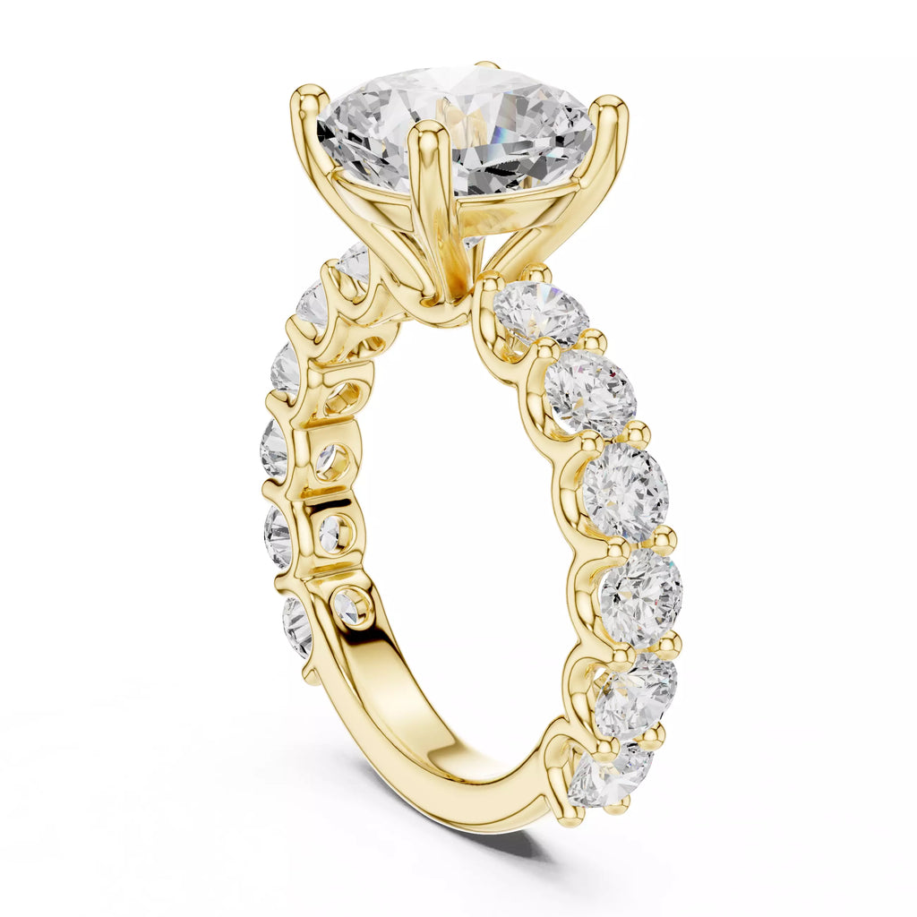 Eternity Solitaire Ring - Cushion