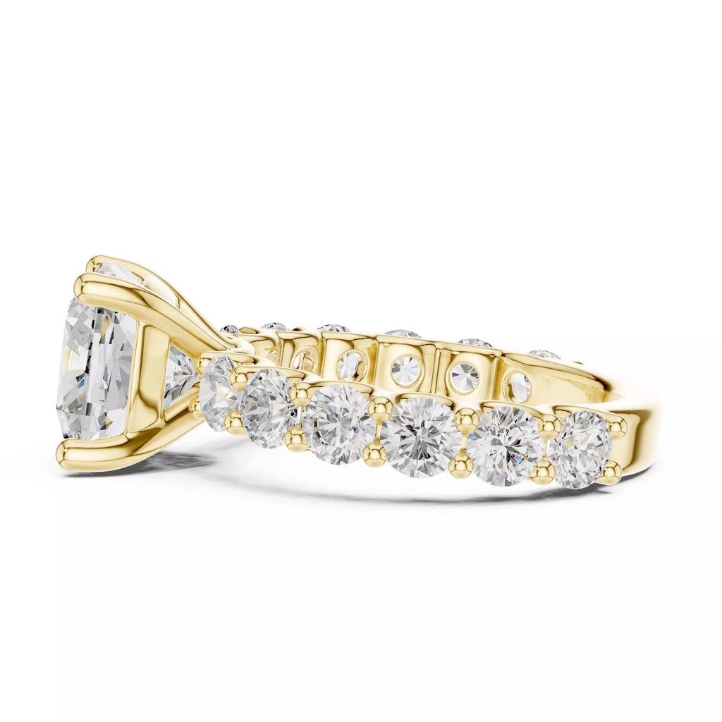 Eternity Solitaire Ring - Cushion