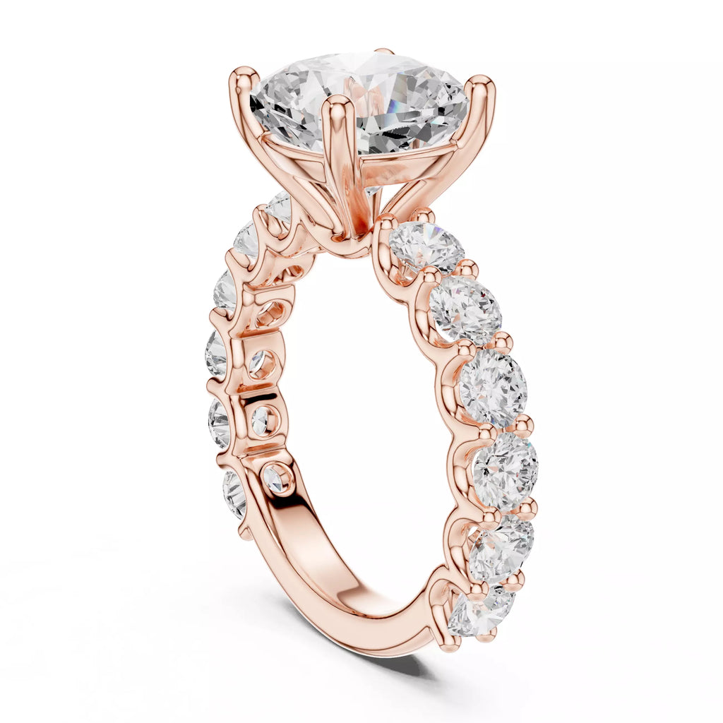 Eternity Solitaire Ring - Cushion